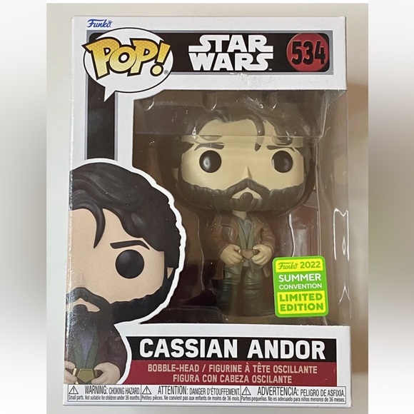 Funko | Toys | Funko Pop Star Wars Cassian Andor 222 Summer Convention ...